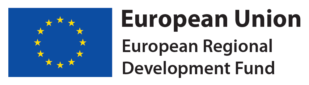 The logo of the European Regional Development Fund